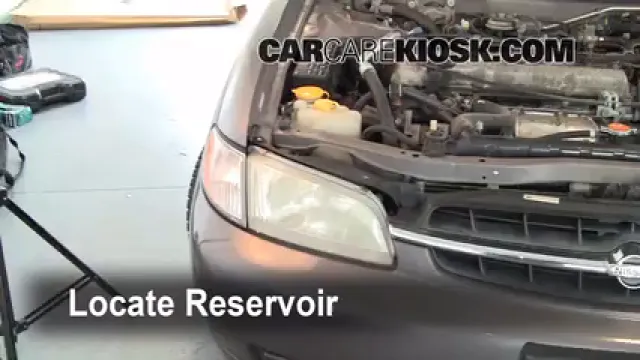1998 Nissan Altima GXE 2.4L 4 Cyl. Liquide essuie-glace Ajouter du liquide